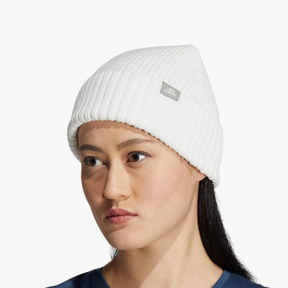 Adidas White Knit Beanie